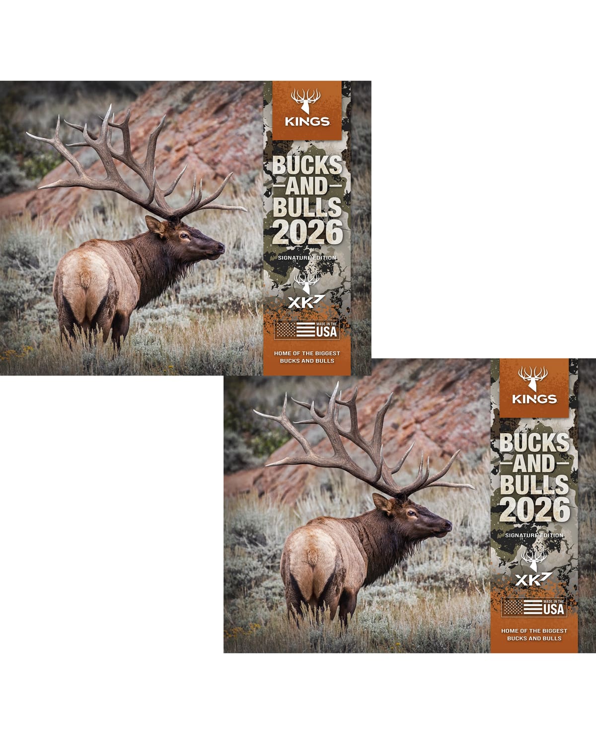 2026 Kings Bucks & Bulls Calendar TWIN PACK