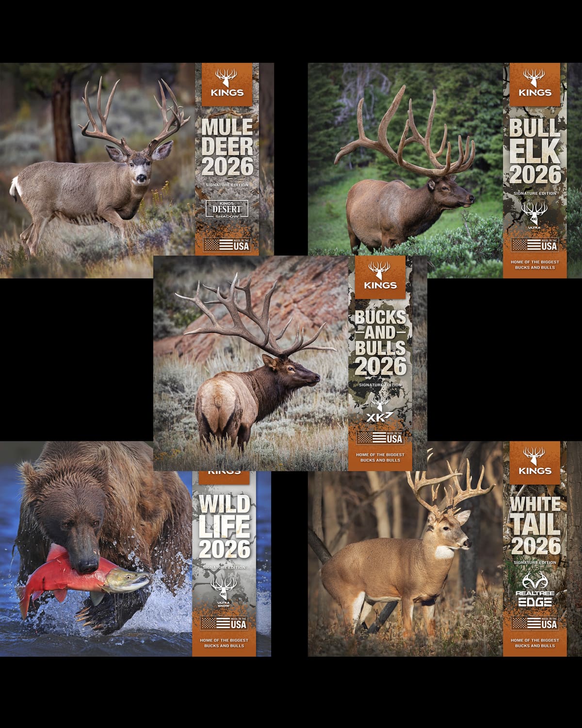 2026 Kings Calendar 5-Pack Bundle