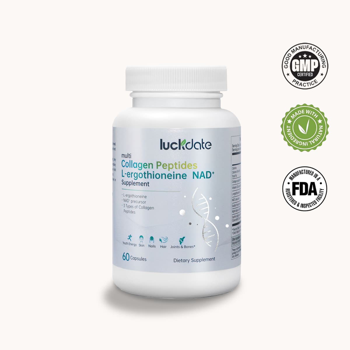 7-in-1 NAD+ Anti-Aging Formula Supplement | LuckDate x OmniHealth