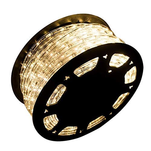 Ainfox LED Rope Light, 150Ft 1620 LEDs Indoor Outdoor Waterproof LED Strip Lights Decorative Lighting - Warm White