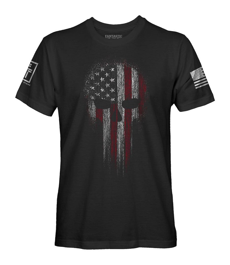 American Flag Skull T-Shirt