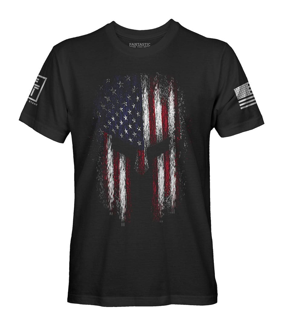 American Flag Spartan T-Shirt