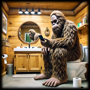 "BIGFOOT On the Throne" - ASScoozie Design on FrostBuddy Universal Buddy | A Sweet Sip