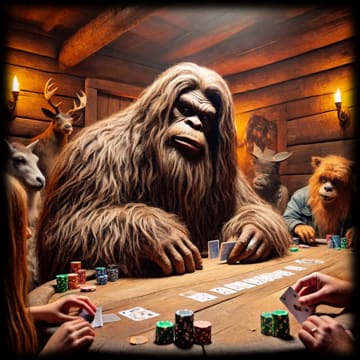 "BIGFOOT Poker Face" - ASScoozie Design on FrostBuddy Universal Buddy | A Sweet Sip