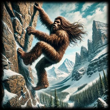 "BIGFOOT Rock Climber - Vertical Ascent" - ASScoozie Design on FrostBuddy Universal Buddy | A Sweet Sip