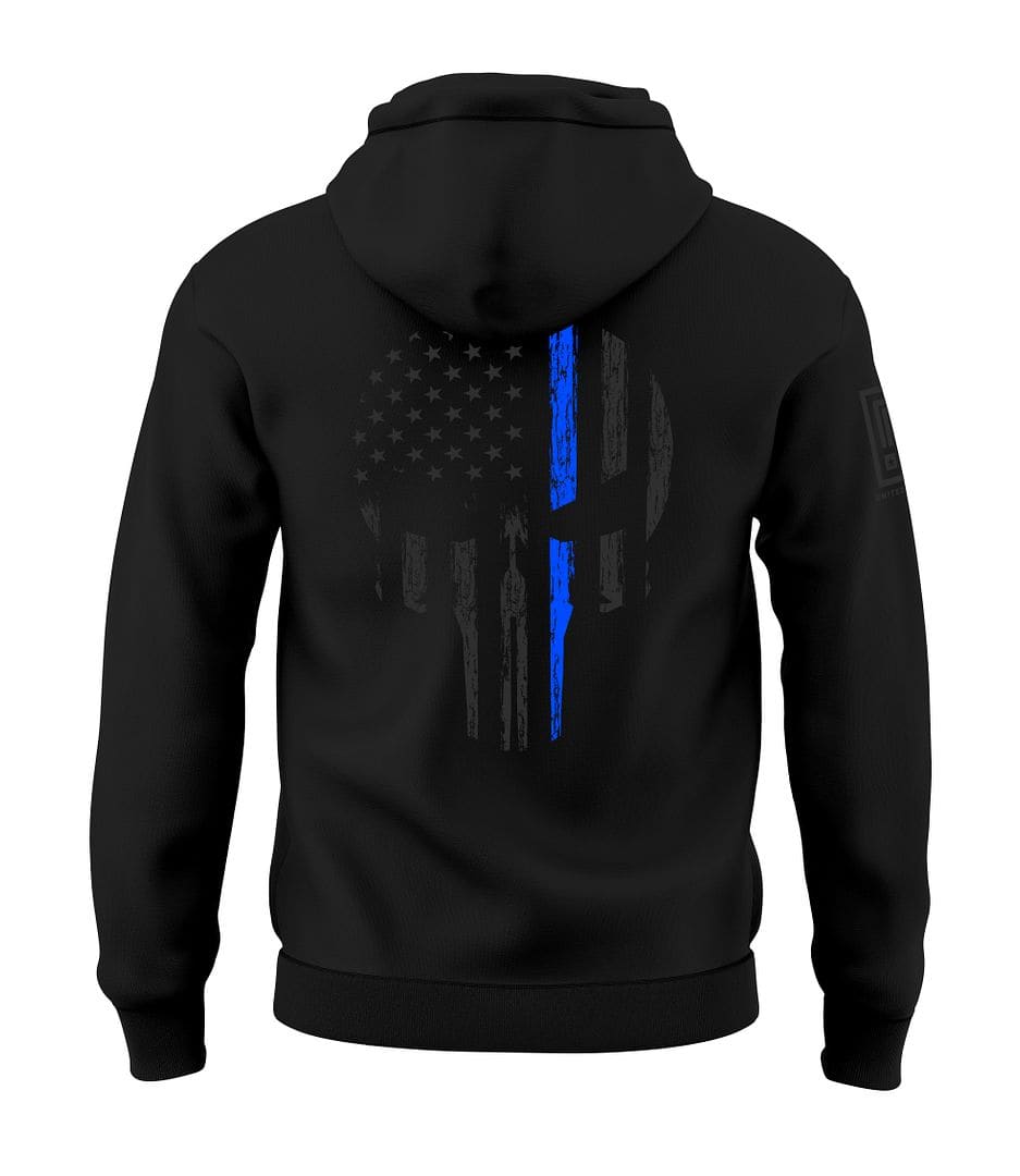 Blue Line Skull Stealth Sweatshirt