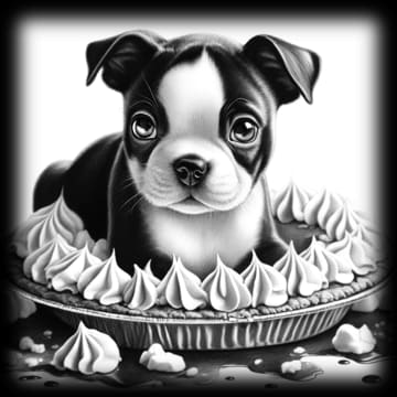 "Boston Terrier - Cream Pie Cutie" - ASScoozie Design on FrostBuddy Universal Buddy | A Sweet Sip