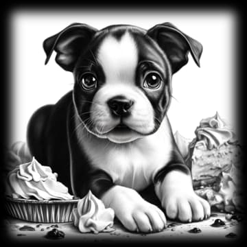 "Boston Terrier - Cupcake Charmer" - ASScoozie Design on FrostBuddy Universal Buddy | A Sweet Sip