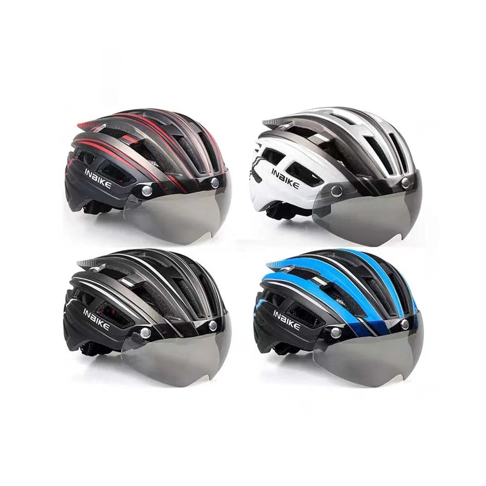 Helmet with Lighted Goggles and LED Light
