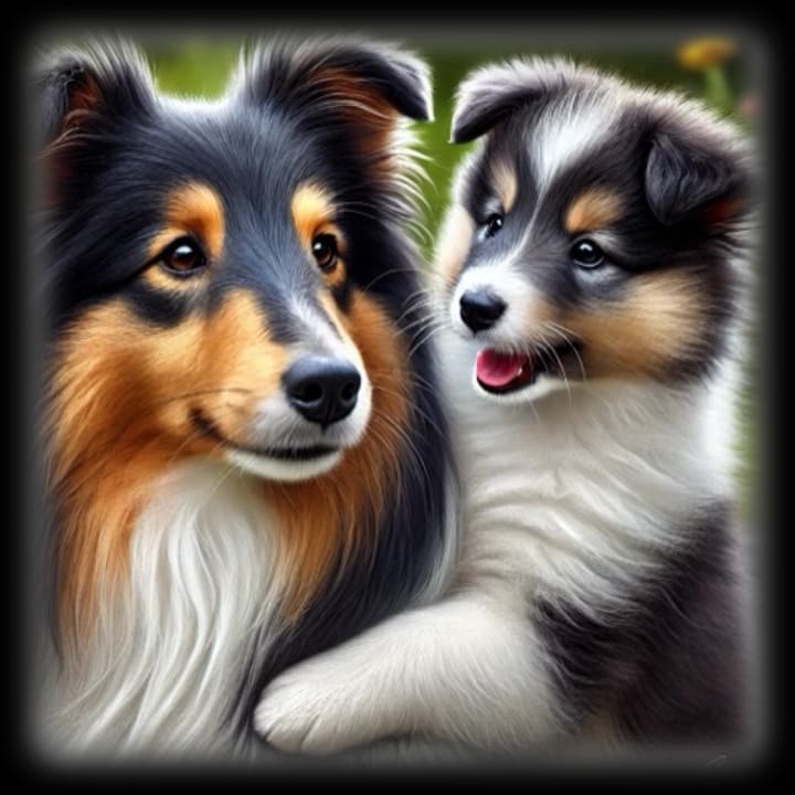 "Collie - Family Bond" - ASScoozie Design on FrostBuddy Universal Buddy | A Sweet Sip