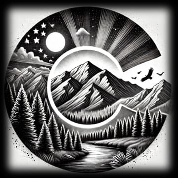 "Colorado B & W - Starry Night" - ASScoozie Design on FrostBuddy Universal Buddy | A Sweet Sip