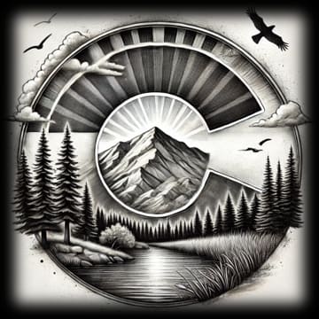 "Colorado B & W - Sunlit Peak" - ASScoozie Design on FrostBuddy Universal Buddy | A Sweet Sip