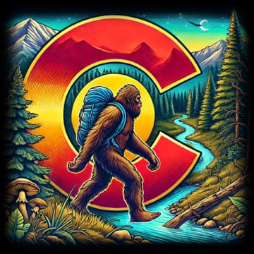 "Colorful Colorado - Bigfoot at Dusk" - ASScoozie Design on FrostBuddy Universal Buddy | A Sweet Sip