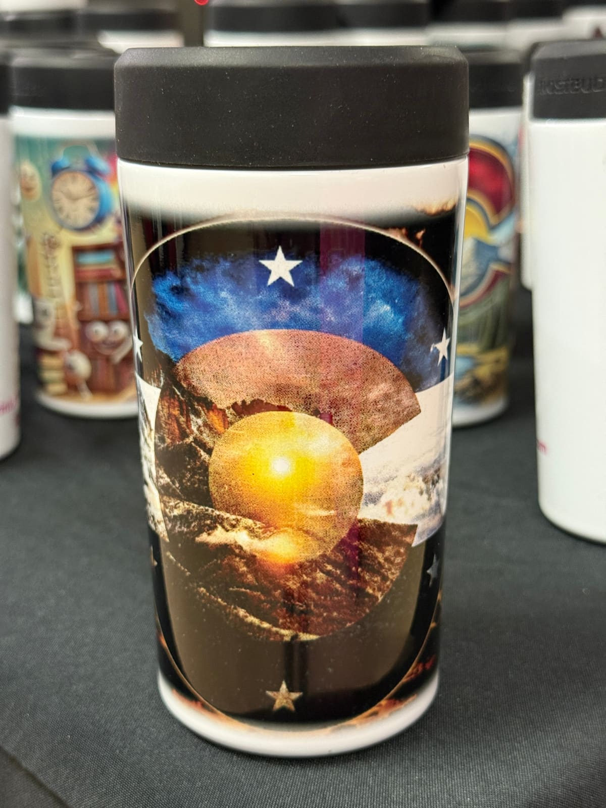 "Colorful Colorado - Starry Sunset" - ASScoozie Design on FrostBuddy Universal Buddy | A Sweet Sip