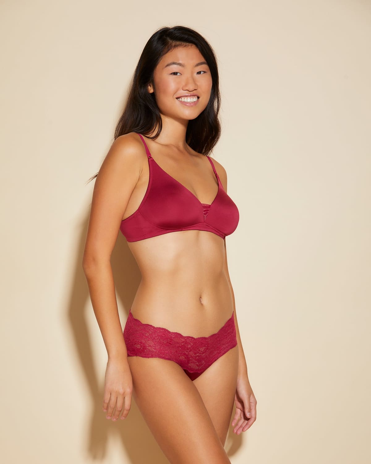 Comfie Boyshort - Deep Ruby