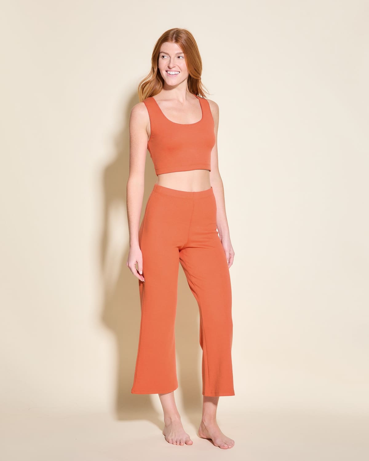 Crop Flare Pant - Sahara