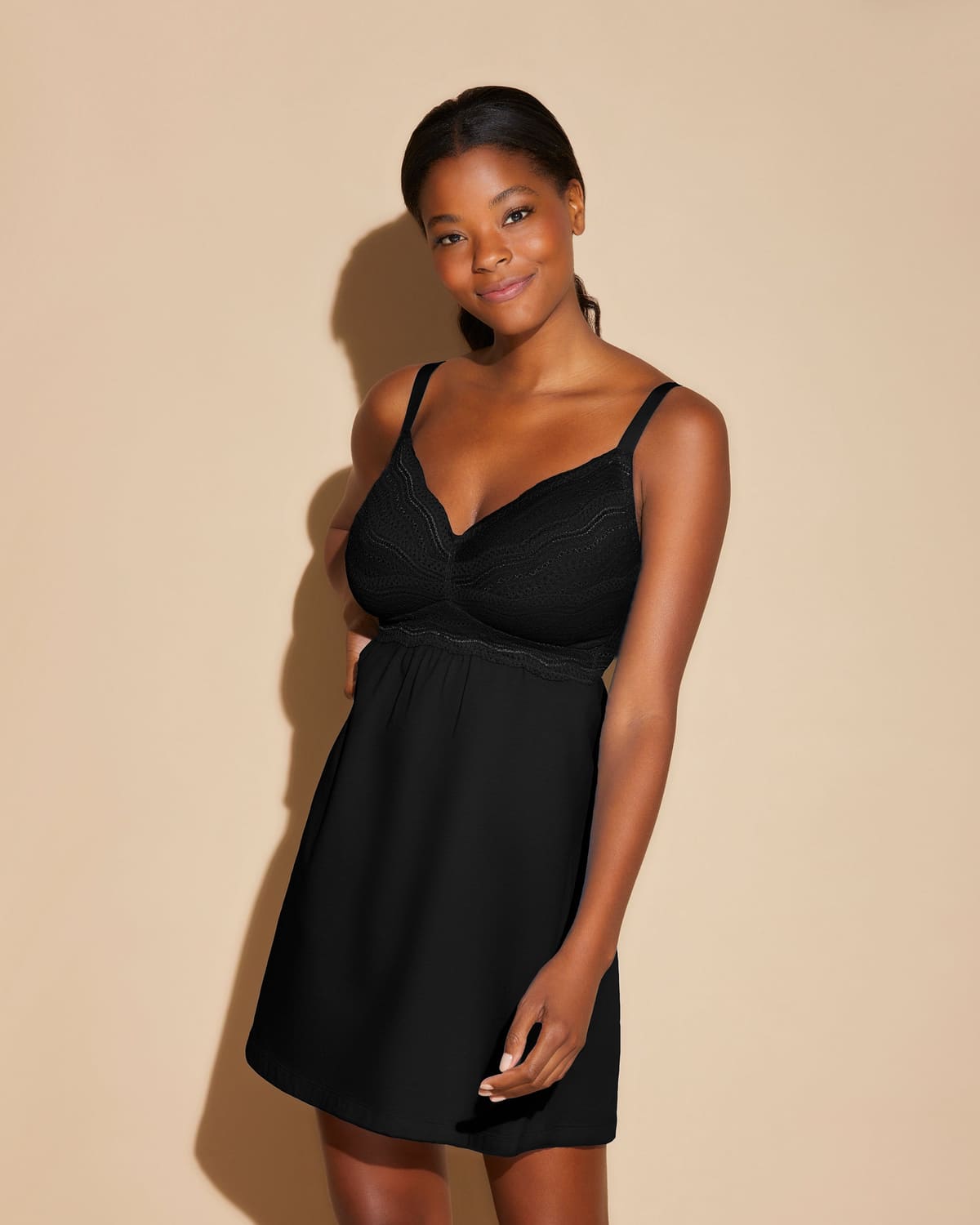 Curvy Babydoll & G-String Set - Black