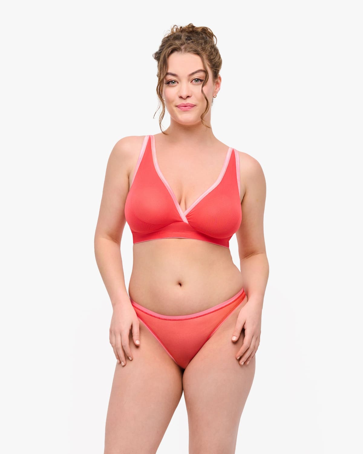 Curvy Bralette - Ibisco/Passiflora