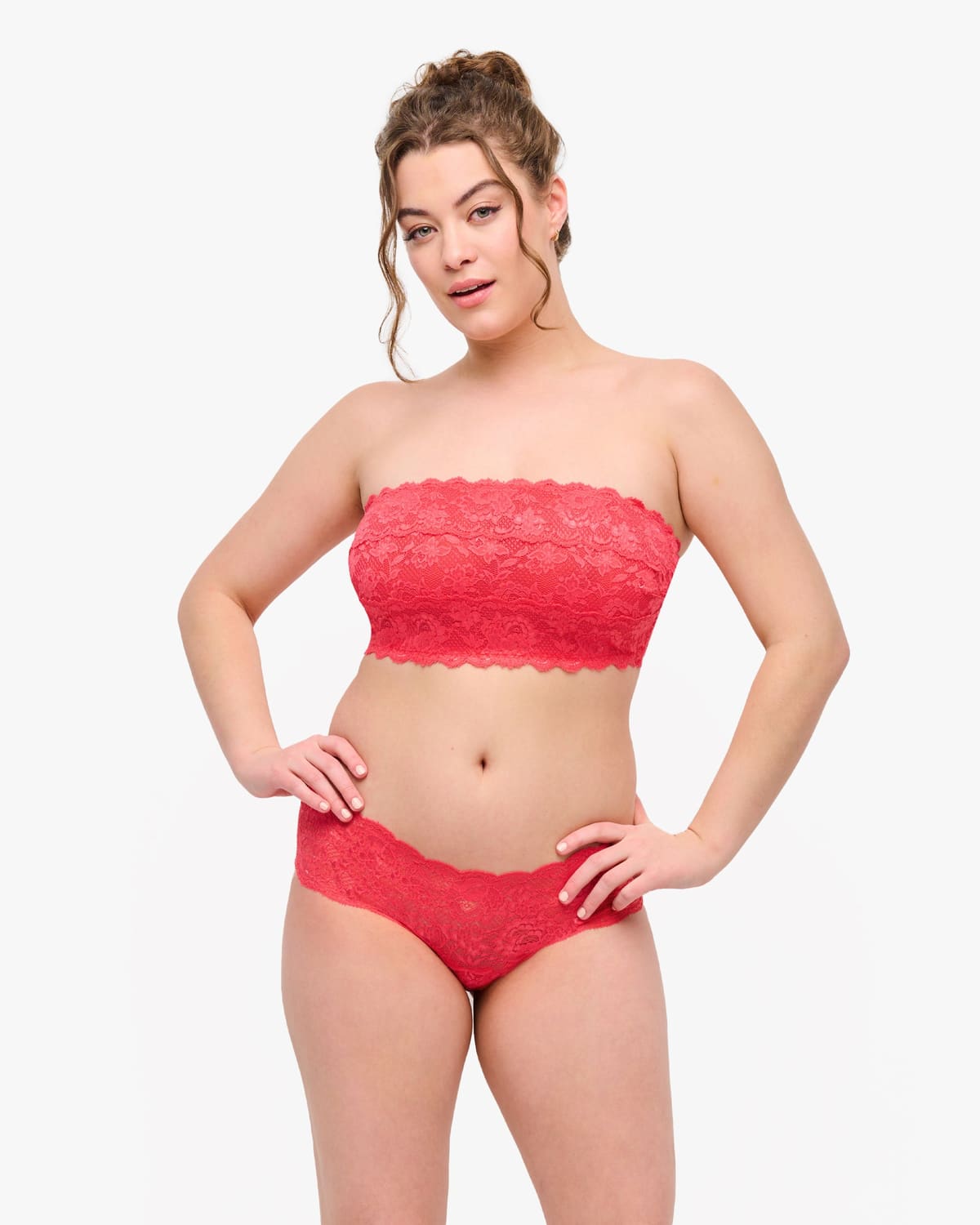 Curvy Flirtie Bandeau Bra - Ibisco