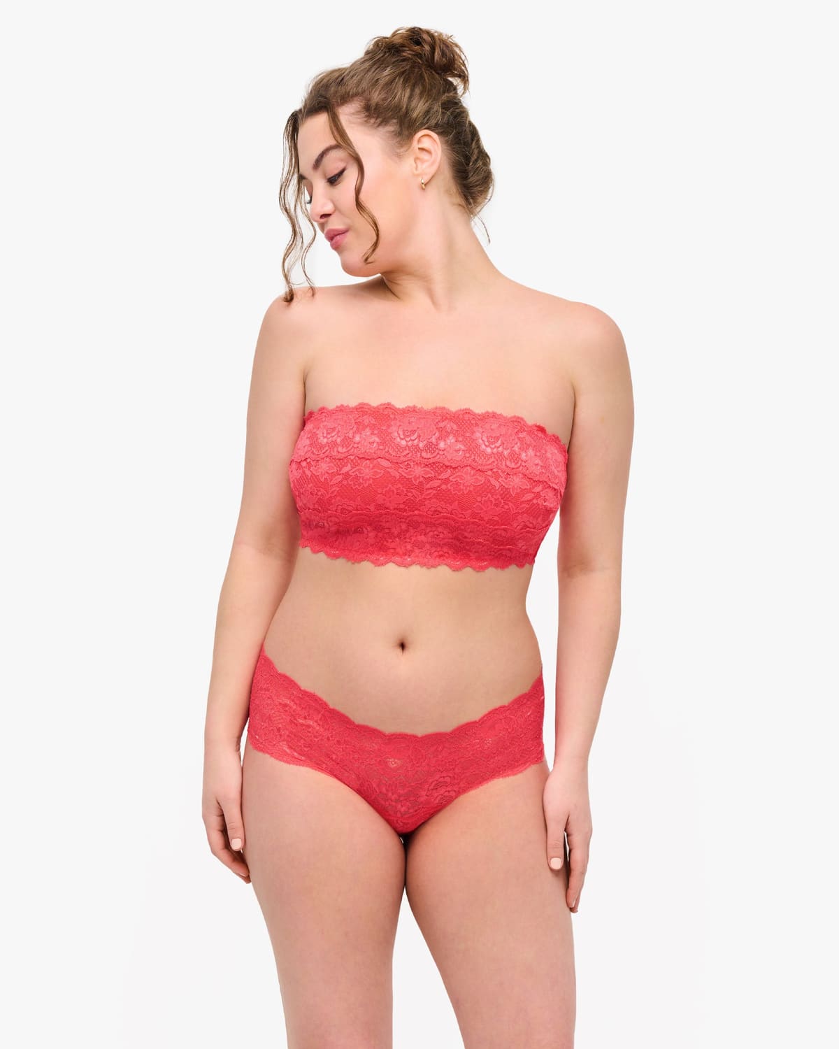 Curvy Flirtie Bandeau Bra - Ibisco