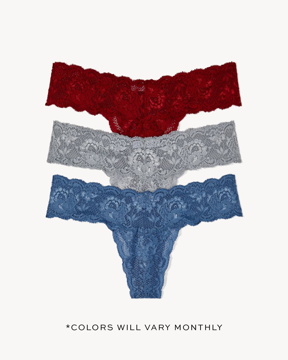 Cutie Lr Thong 3 Pack-Subscription - Various
