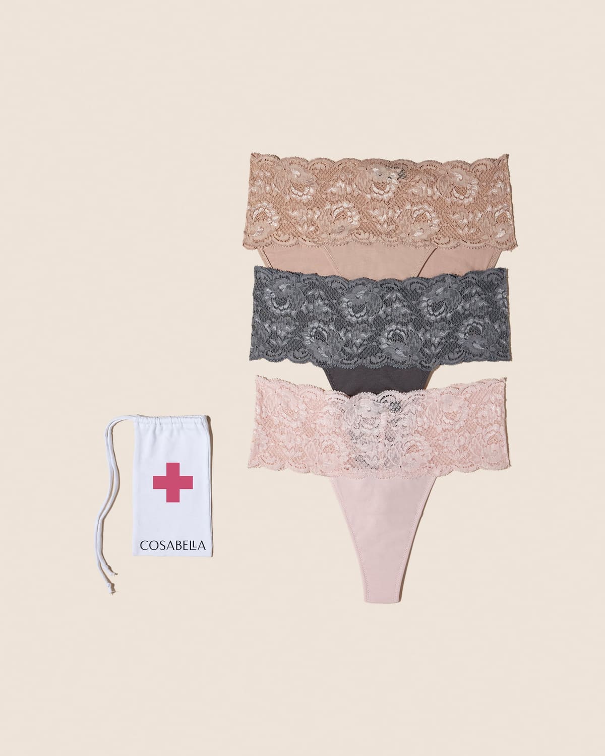 Emergency Panty 3 Pack - Sette Pink Lilly Platinum