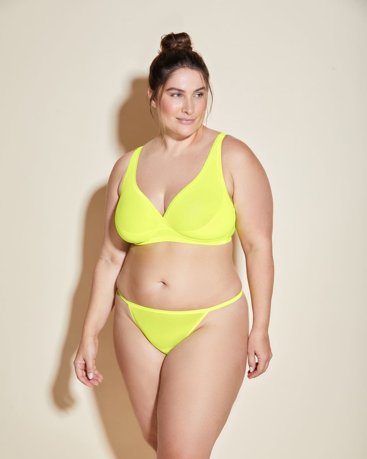 Extended G String - Neon Yellow