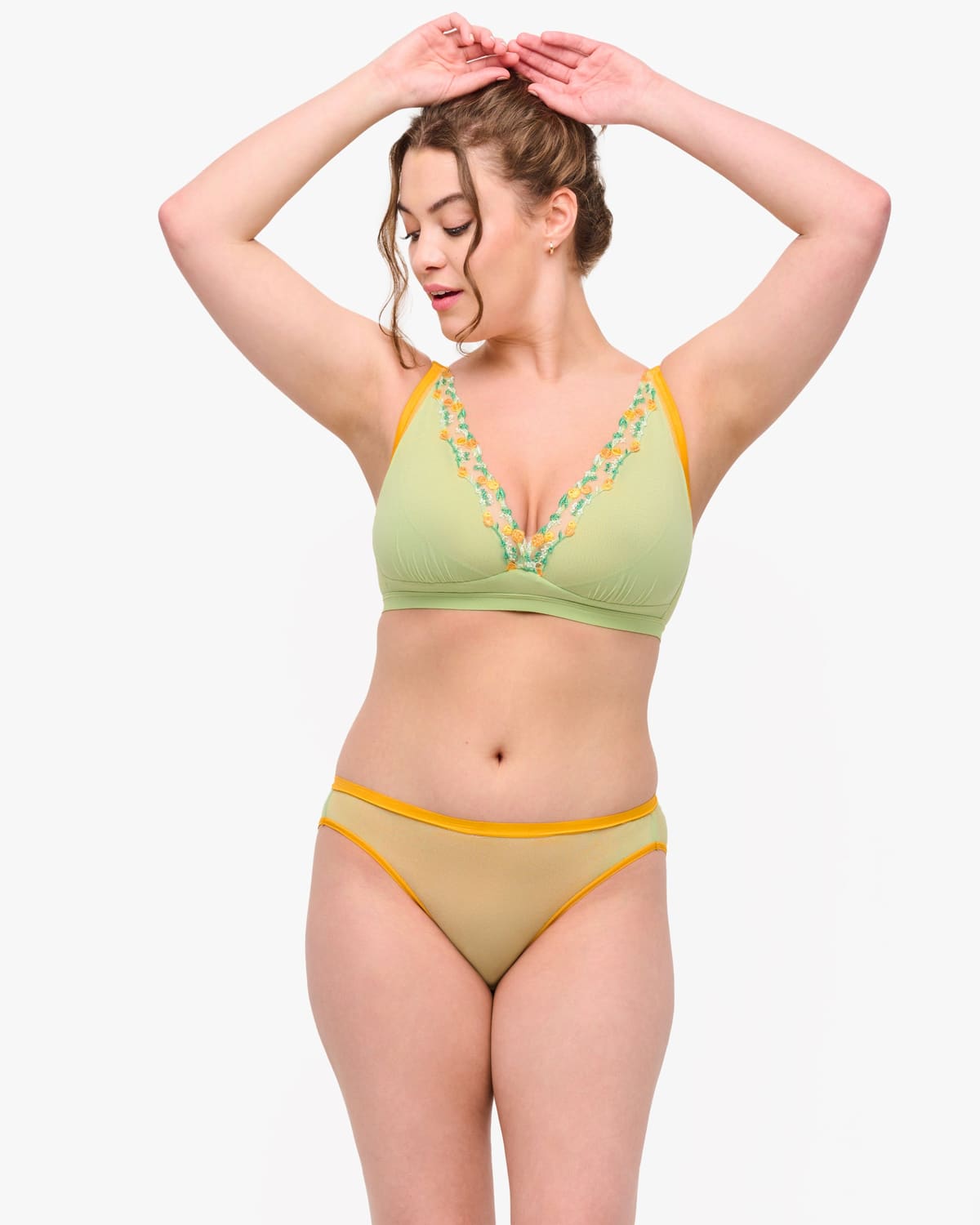 High Leg Bikini - Ninfea/Agrumi