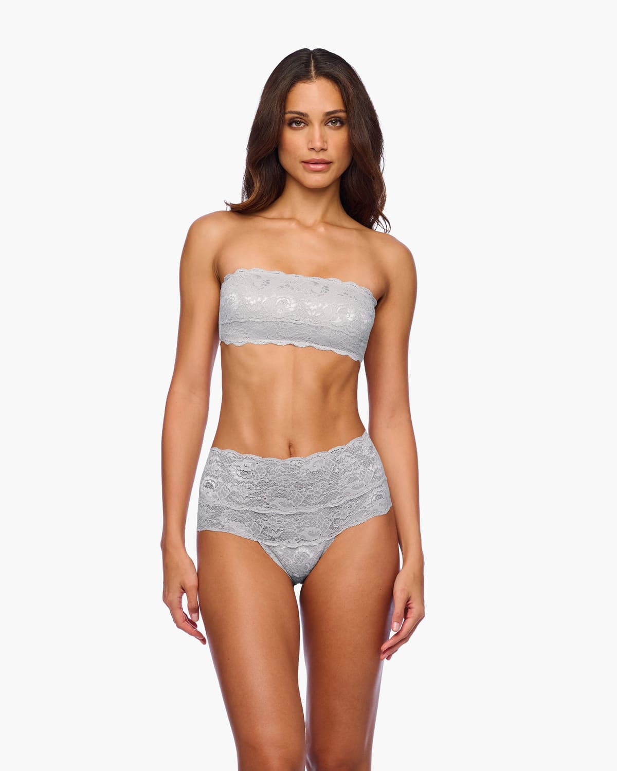 High Waisted Bikini - Dove Gray