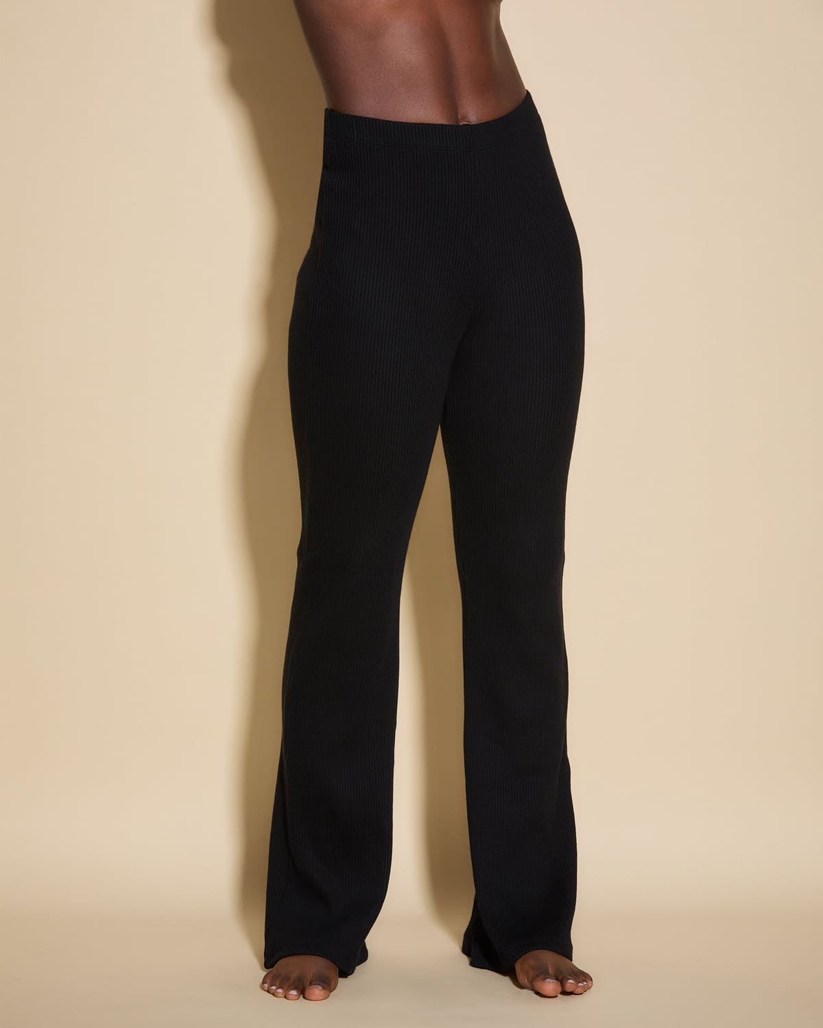 High Waisted Wide Leg Pant - Black