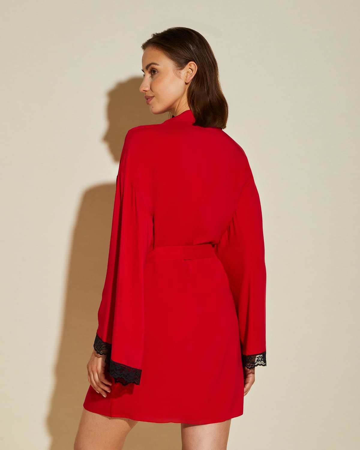 Kimono Robe - Mystic Red/Black