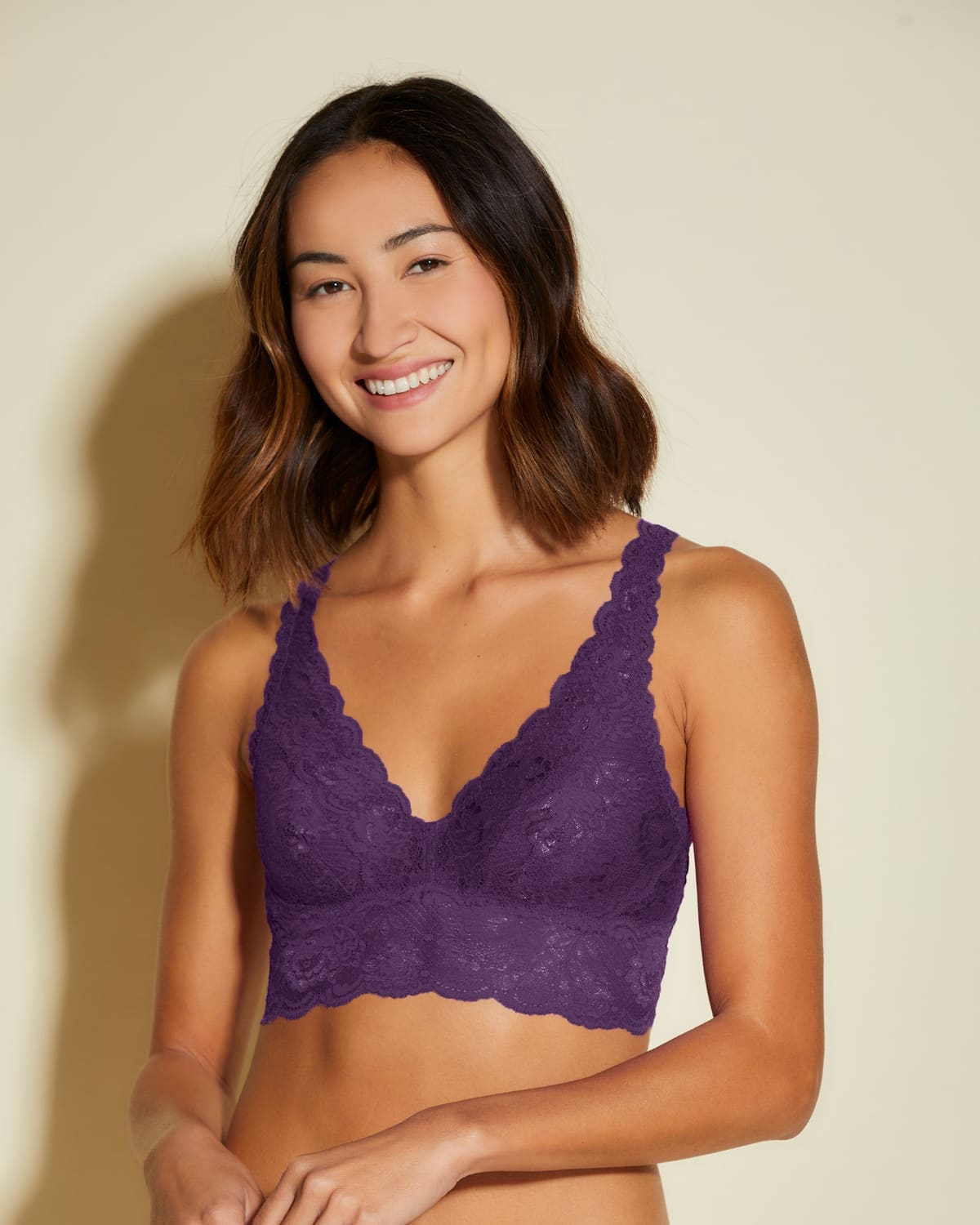 Petite Plungie Bralette - Zaadi Purple