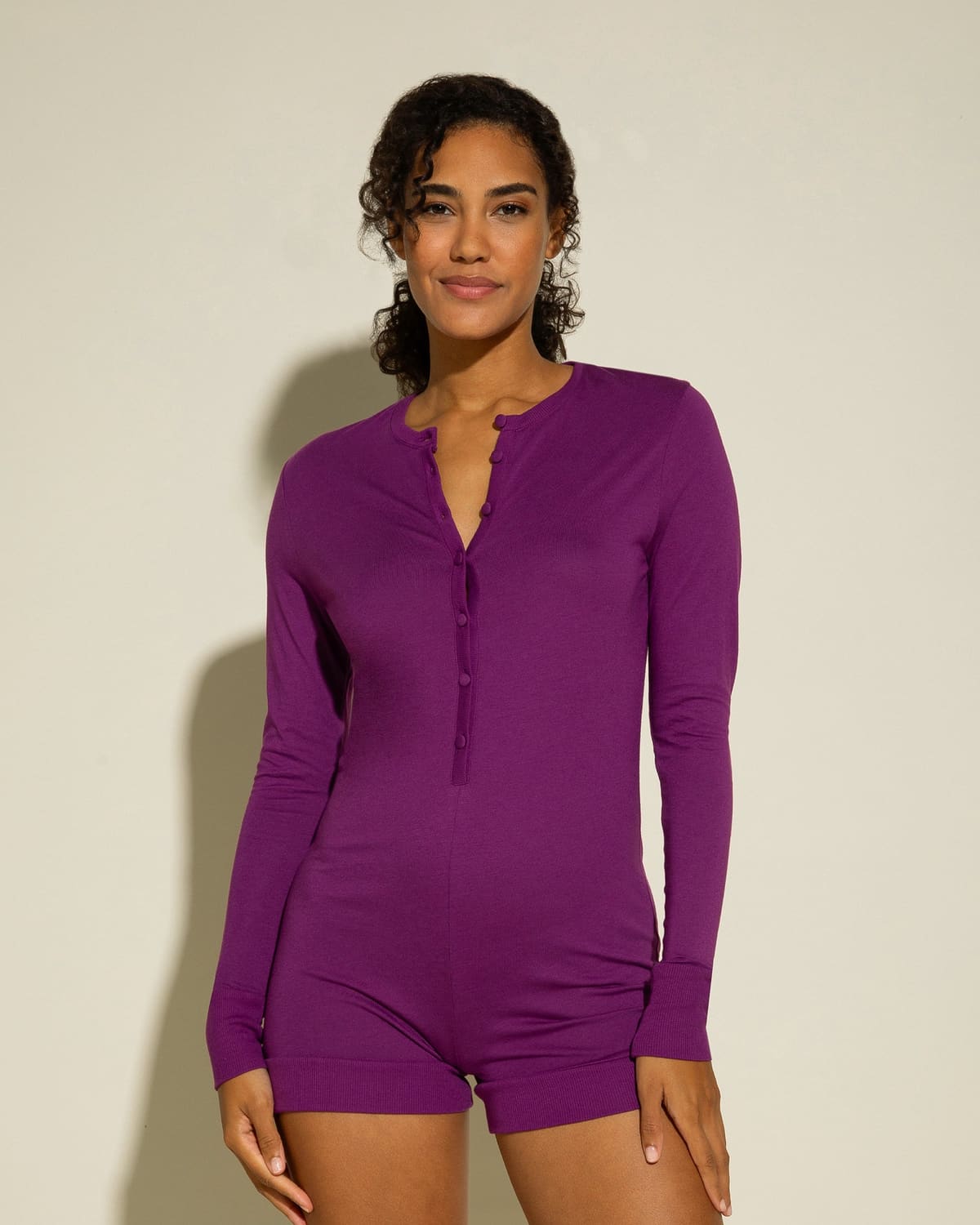 Romper PJ - Swiss Beet/Swiss Beet