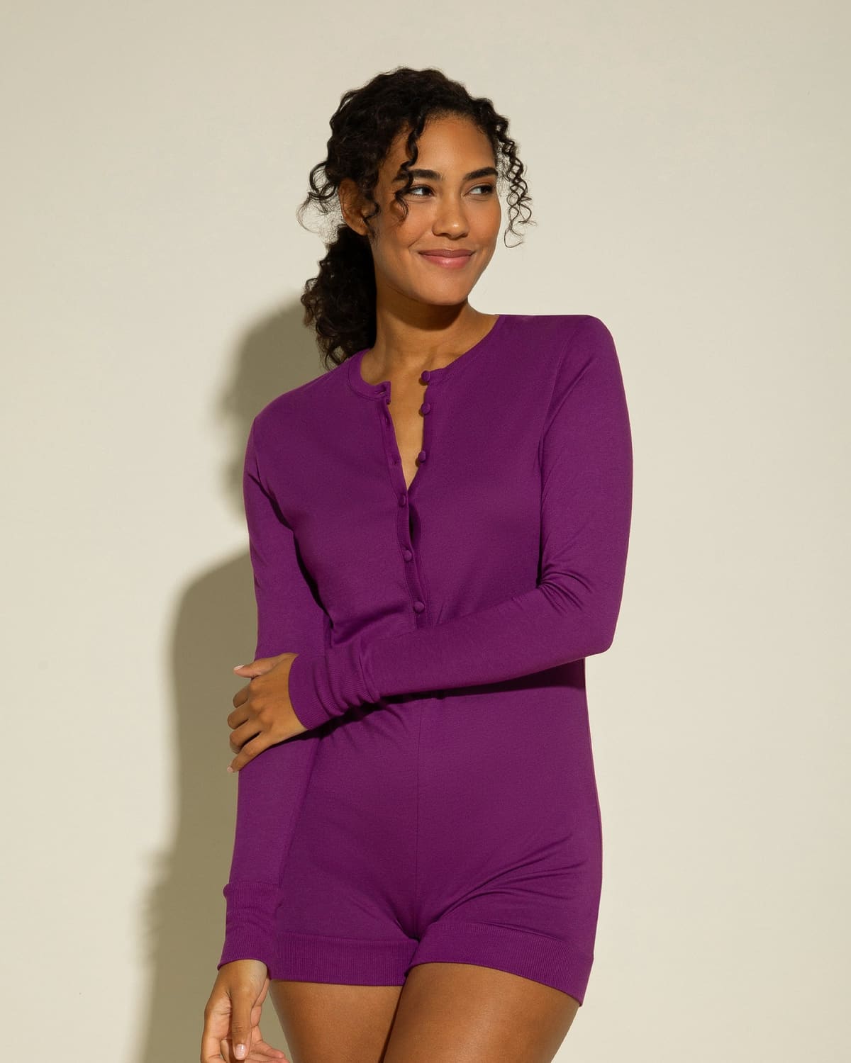 Romper PJ - Swiss Beet/Swiss Beet