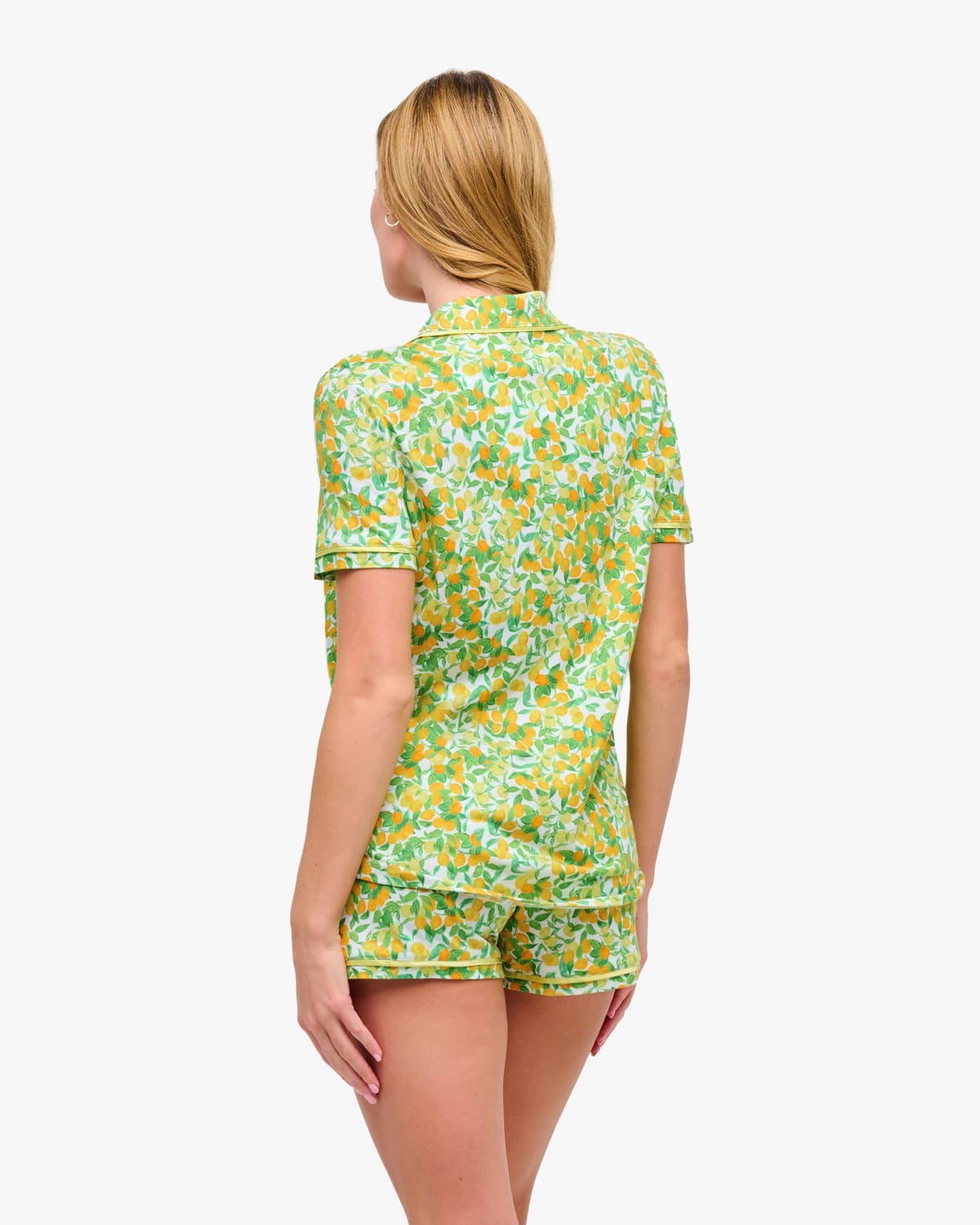 Short Sleeve Top & Boxer Pajama Set - Mercata
