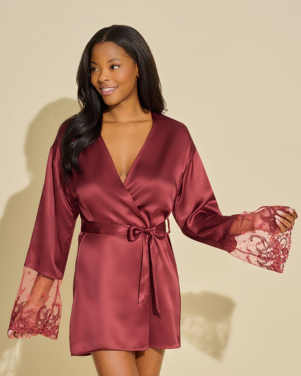 Silk Robe - Vin Brule