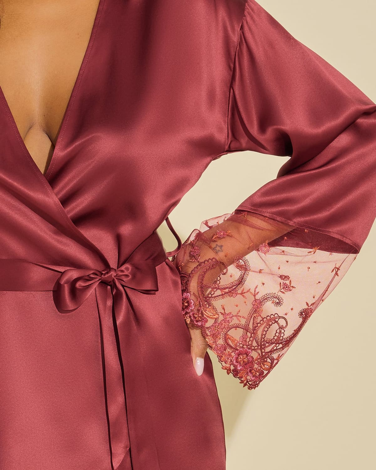Silk Robe - Vin Brule
