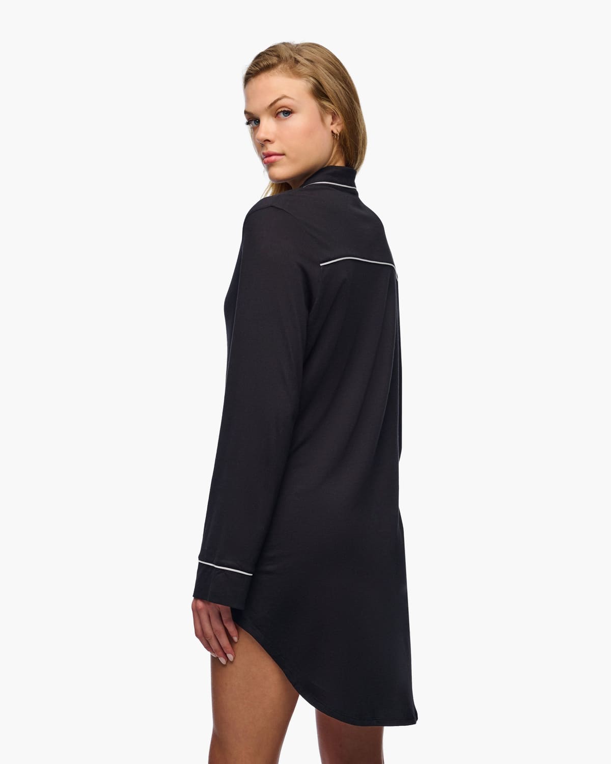 Sleepshirt - Black/Moon Ivory