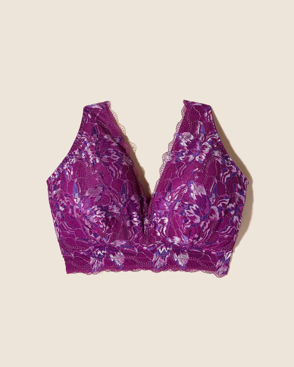 Super Curvy Longline Bralette - Swiss Beet/Violette