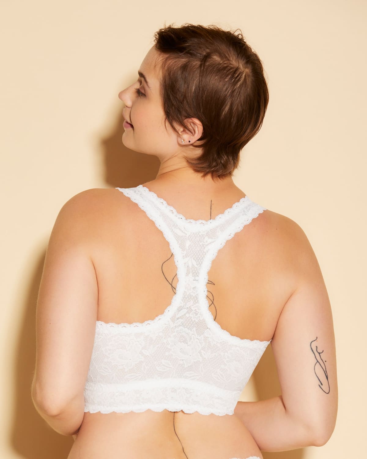 Super Curvy Racie Racerback - White