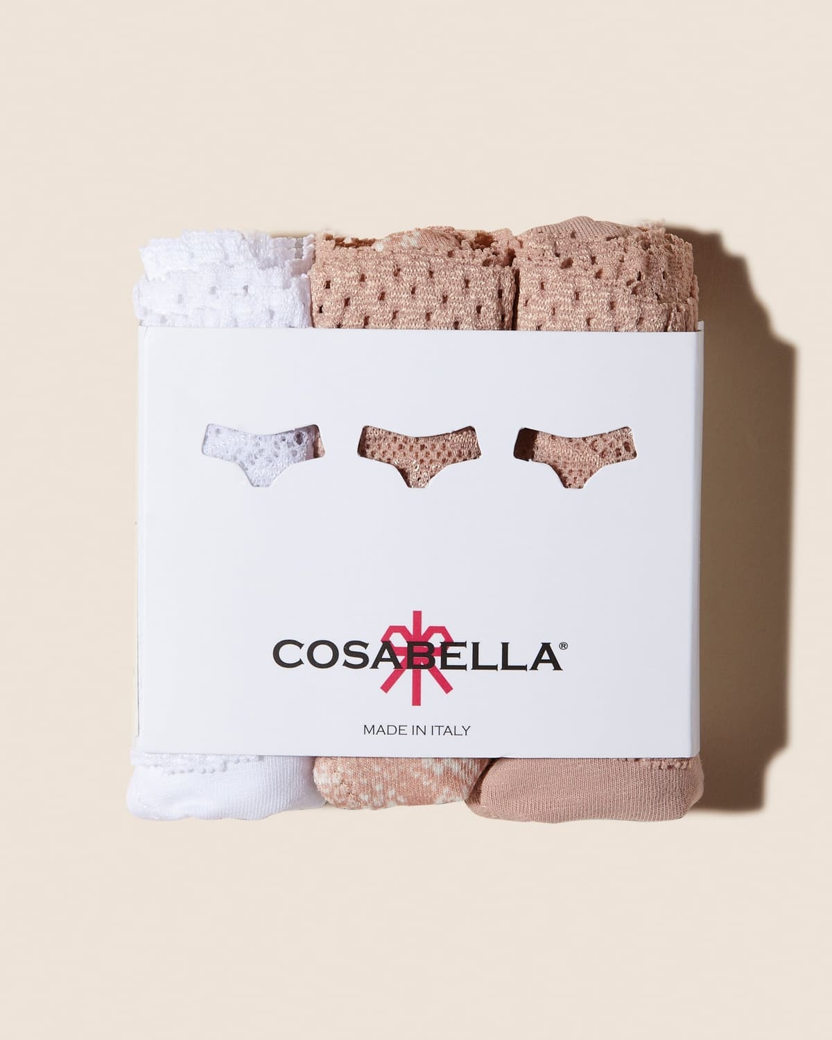 Thong 3Pack - Mandorla Snake Mandorla White