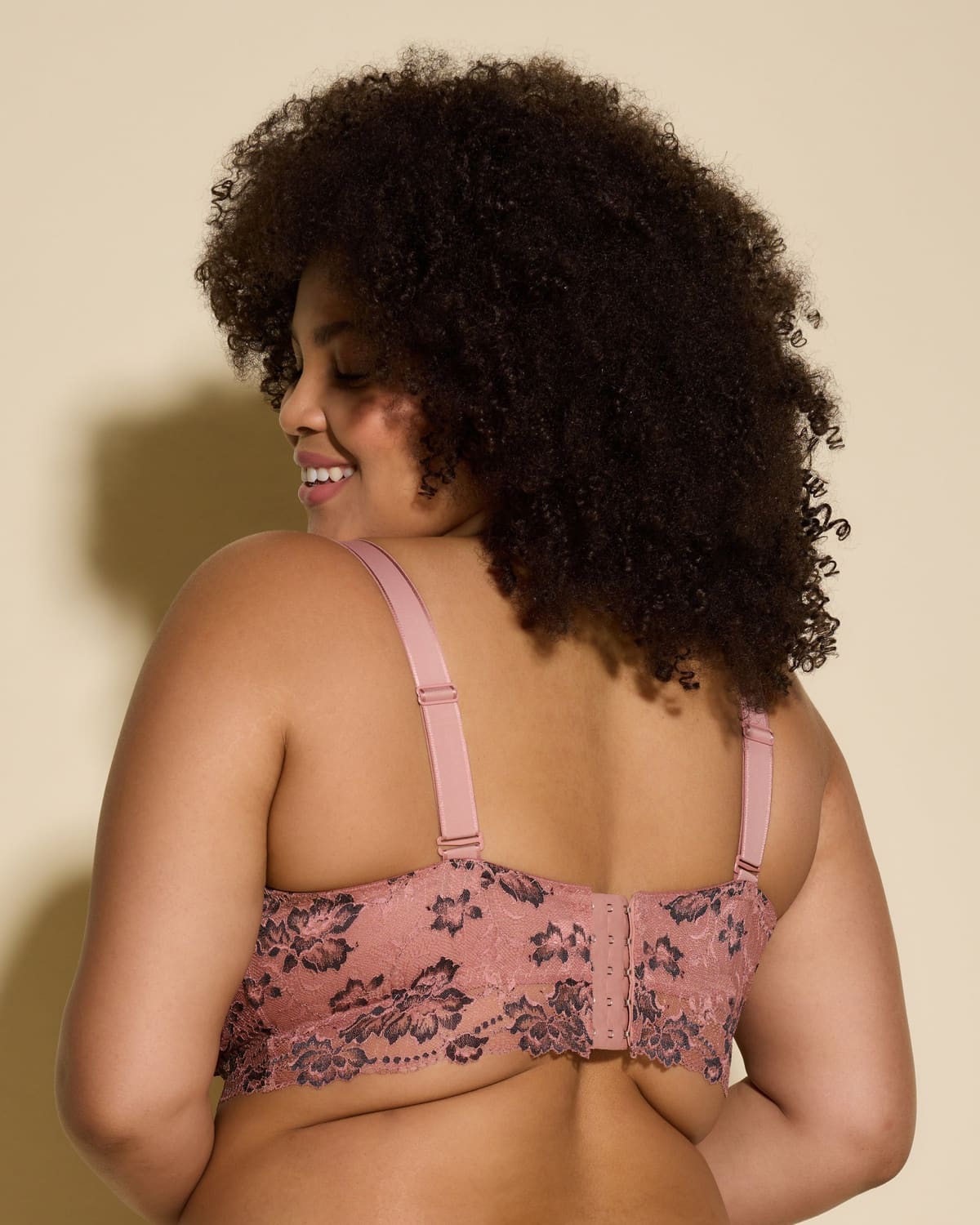 Ultra Curvy Longline Bralette - Tunis/Black