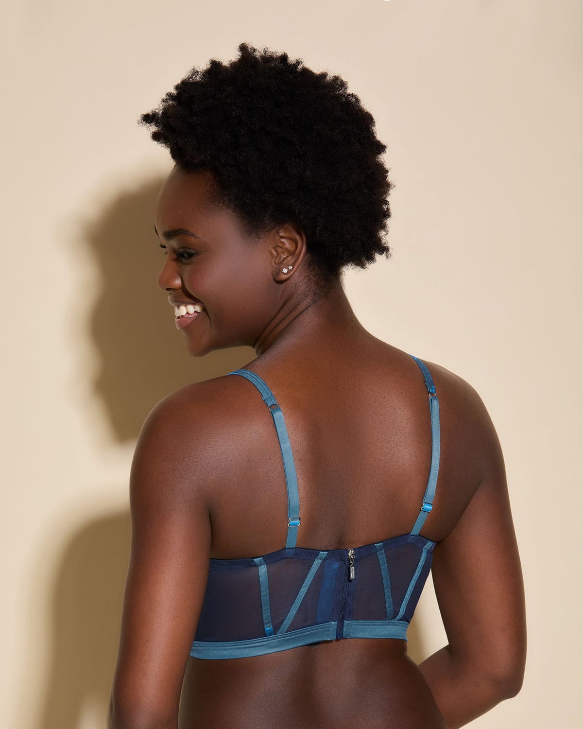 Underwire Balconette Longline Bra - Nocturnal Blue/Malawi