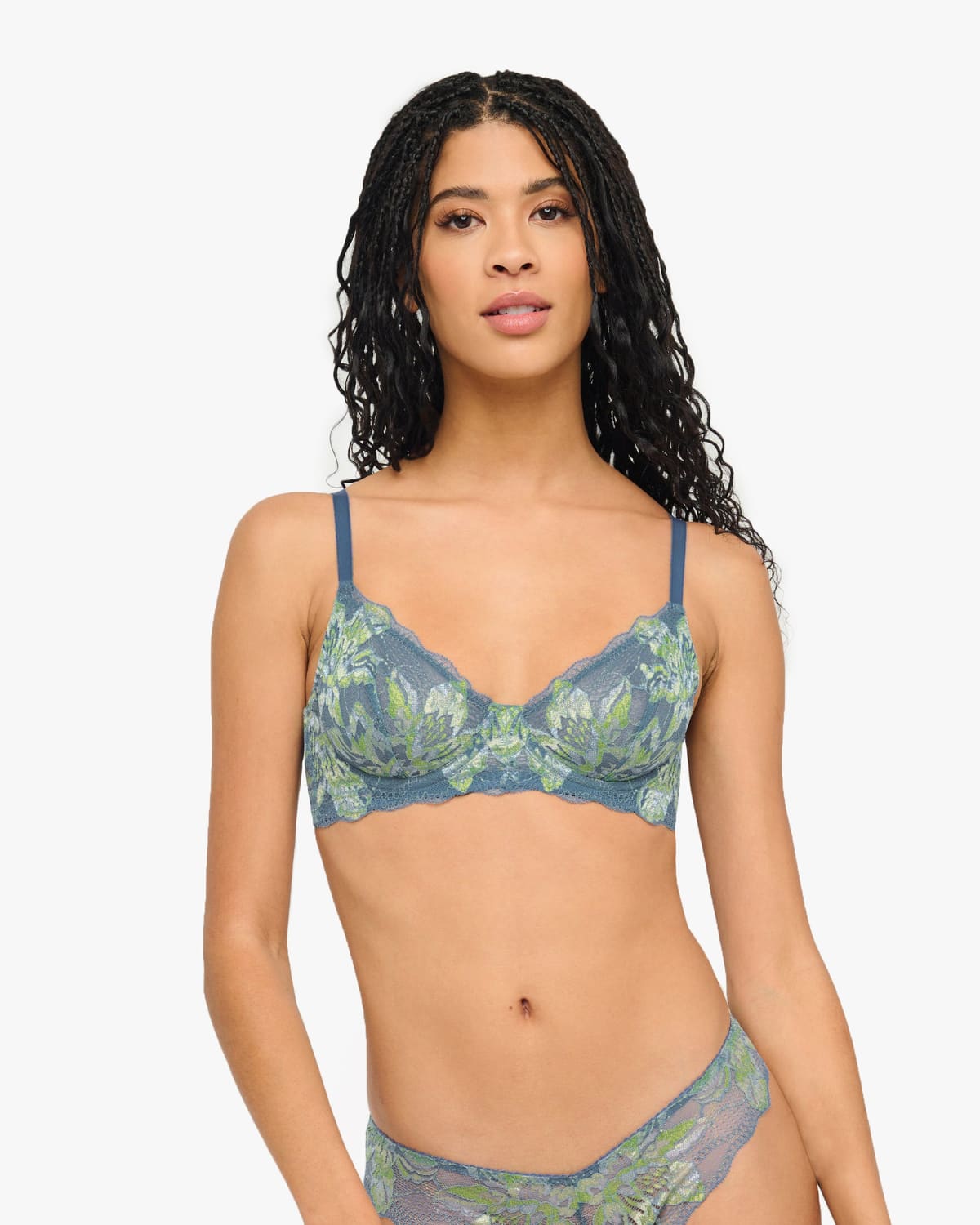 Underwire Demi Cup Bra - Lago