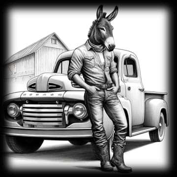 "Donkey Battitude - Backroad Cruiser" - ASScoozie Design on FrostBuddy Universal Buddy | A Sweet Sip