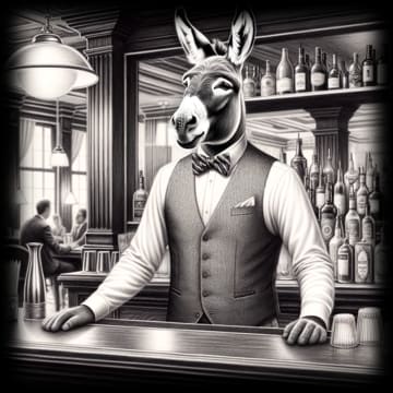"Donkey Battitude - Night Shift" - ASScoozie Design on FrostBuddy Universal Buddy | A Sweet Sip