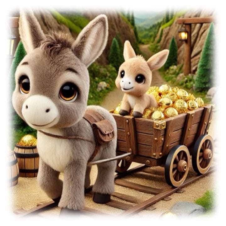 "Donkey Treasures - Gold Rush" - ASScoozie Design on FrostBuddy Universal Buddy | A Sweet Sip