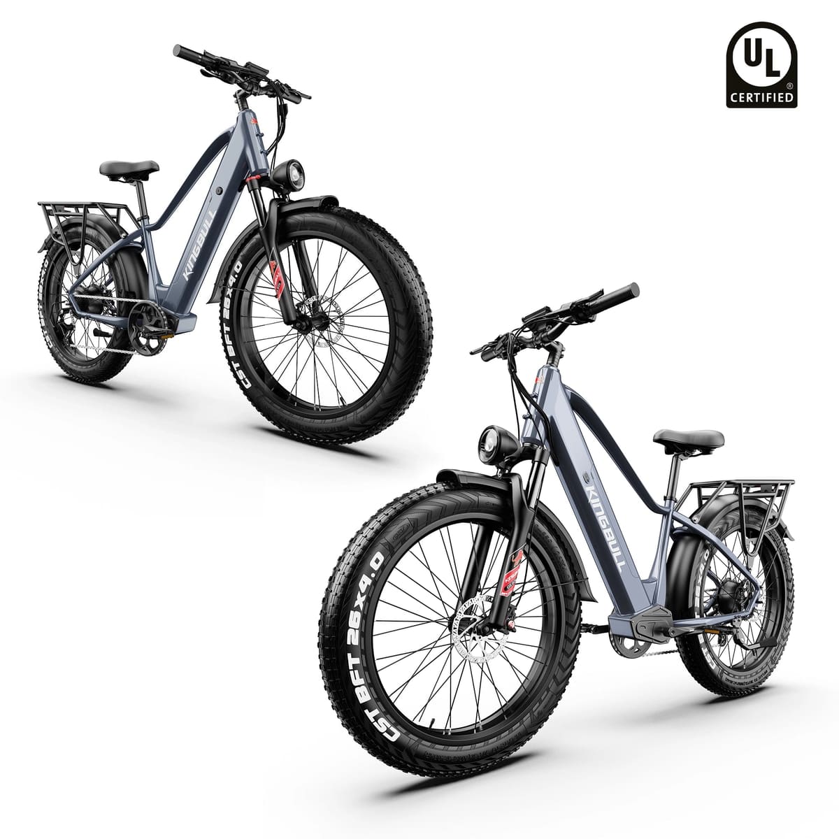 Double Kingbull Discover (ST) 2.0 | Premium Off-road & City Electric Bike - Gray&Gray