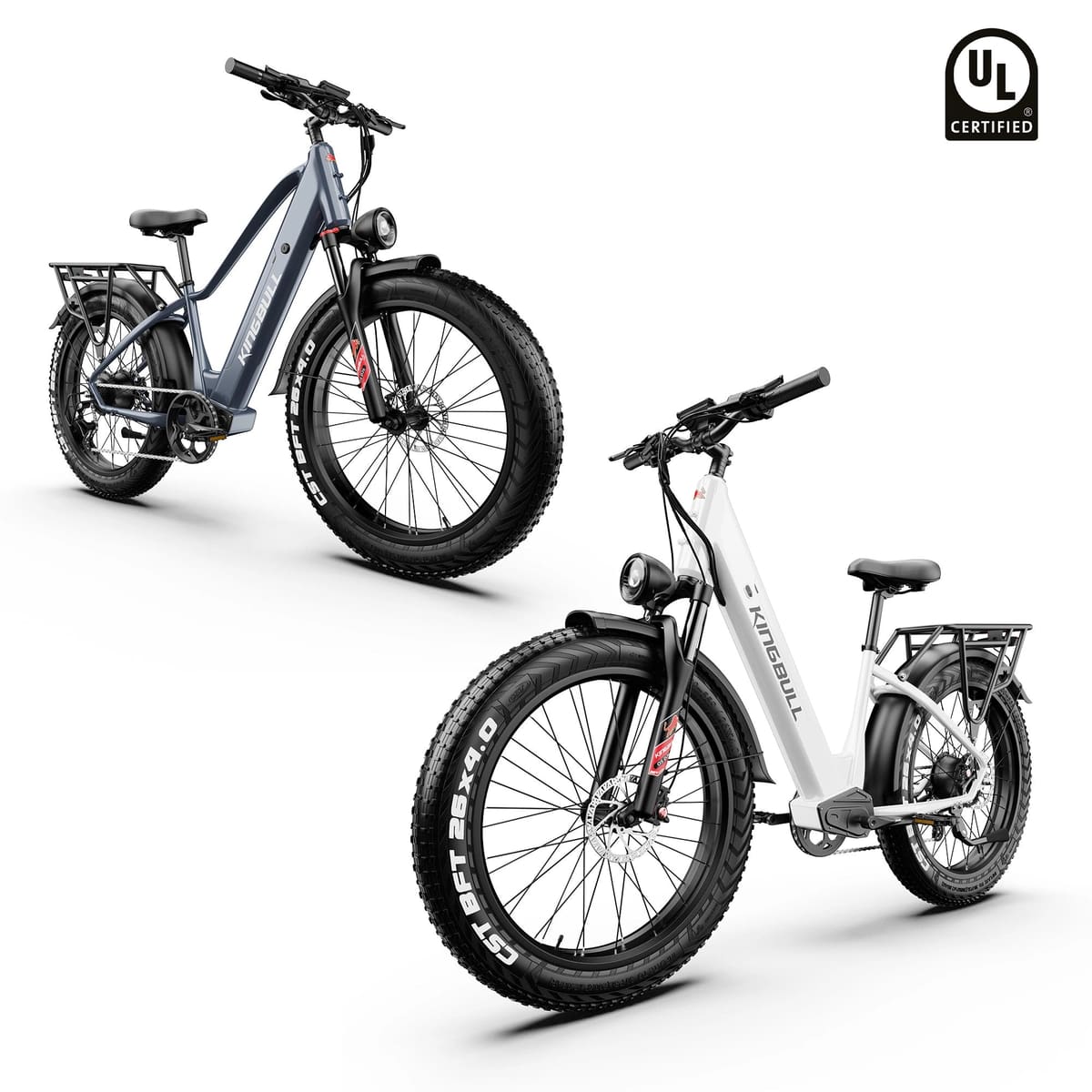 Double Kingbull Discover (ST) 2.0 | Premium Off-road & City Electric Bike - White&Gray