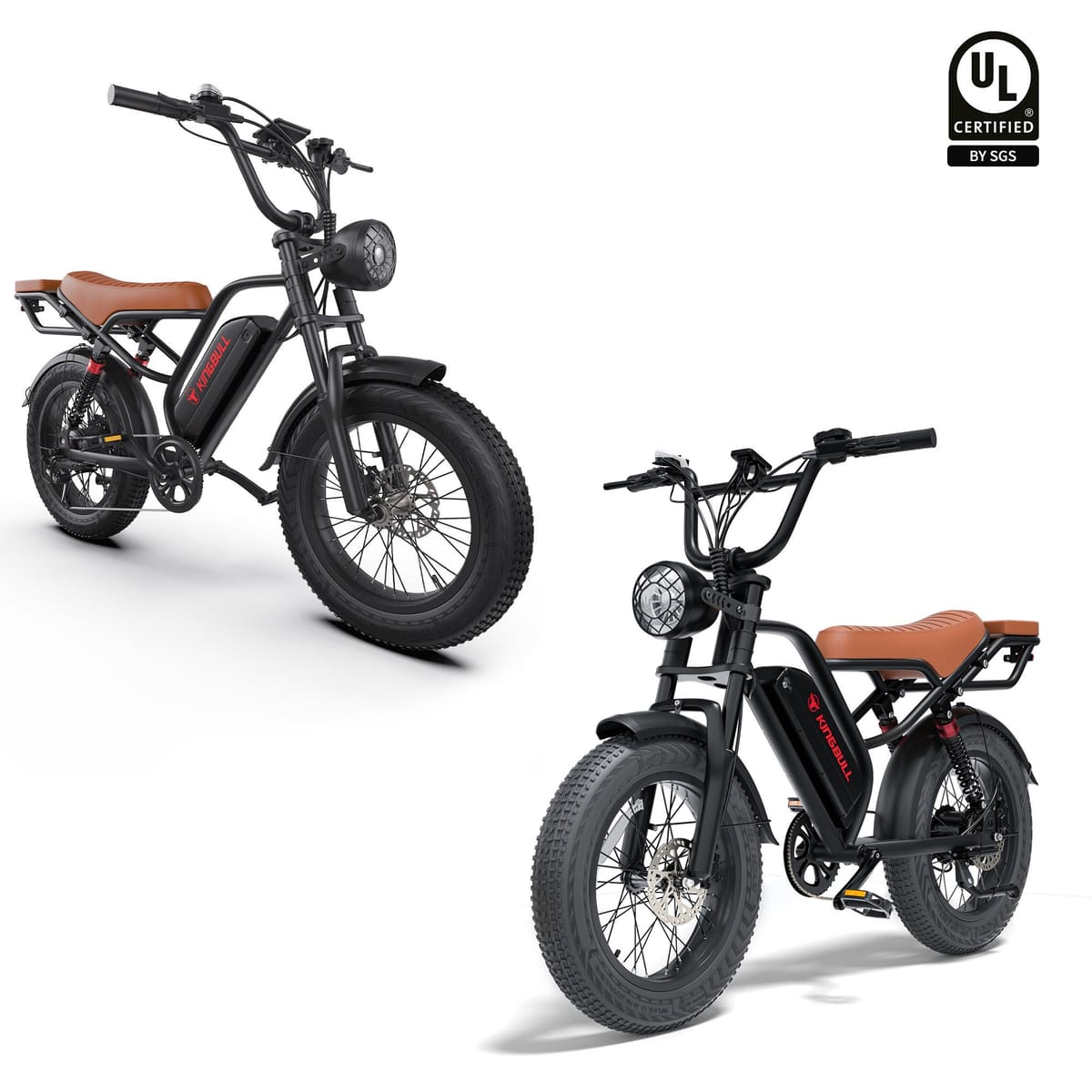 Double Kingbull Ranger | Vintage Off-Road Electric Bike - Black